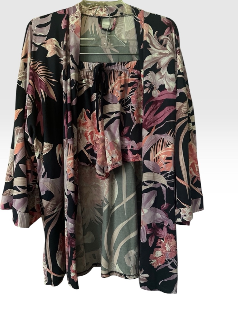 Linea Donatella  Kimono Robe & Short Set